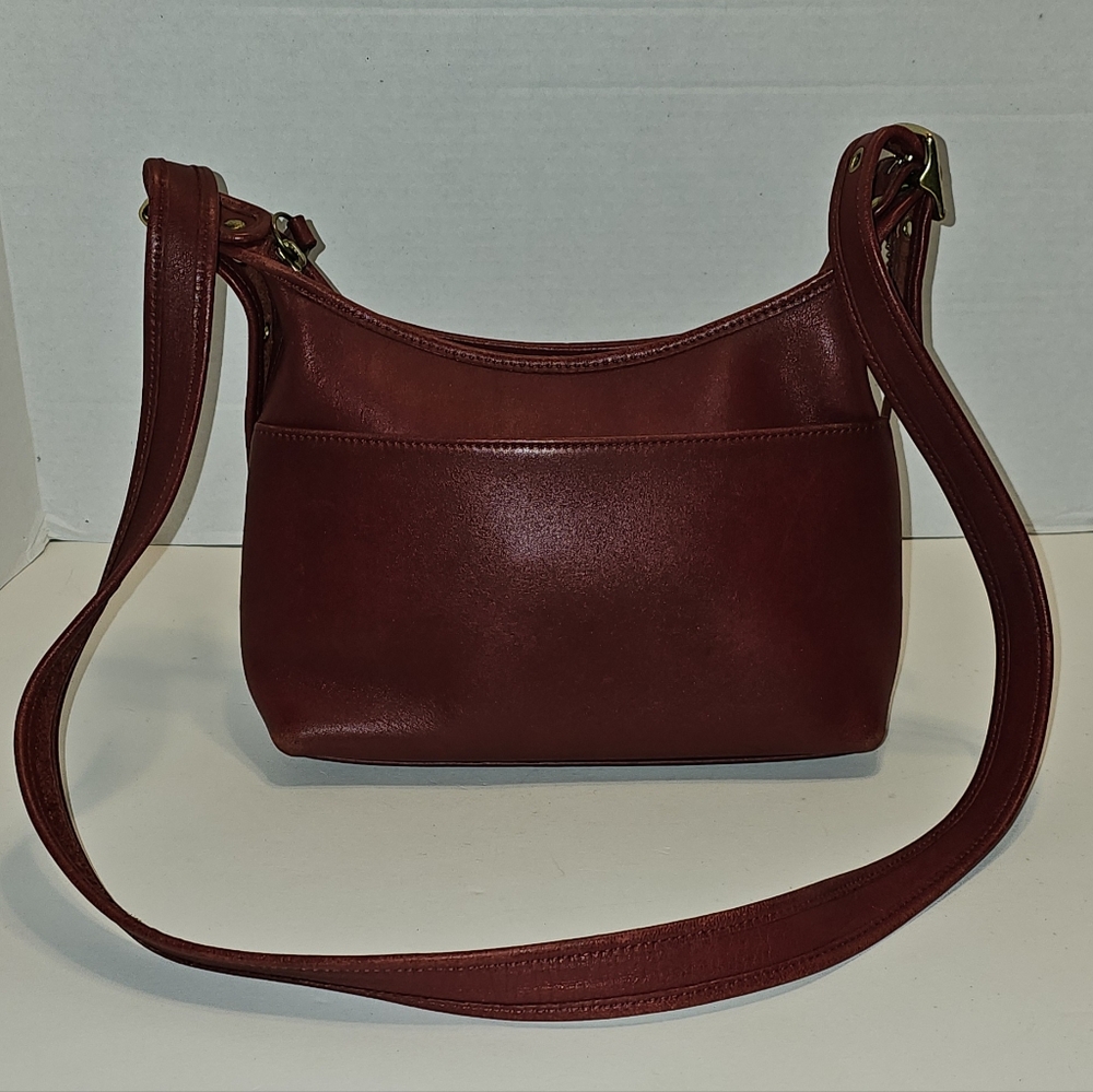 Vtg 90s Coach Legacy Crossbody Hobo Leather Purse 9136 Red Satchel Shoulder Bag